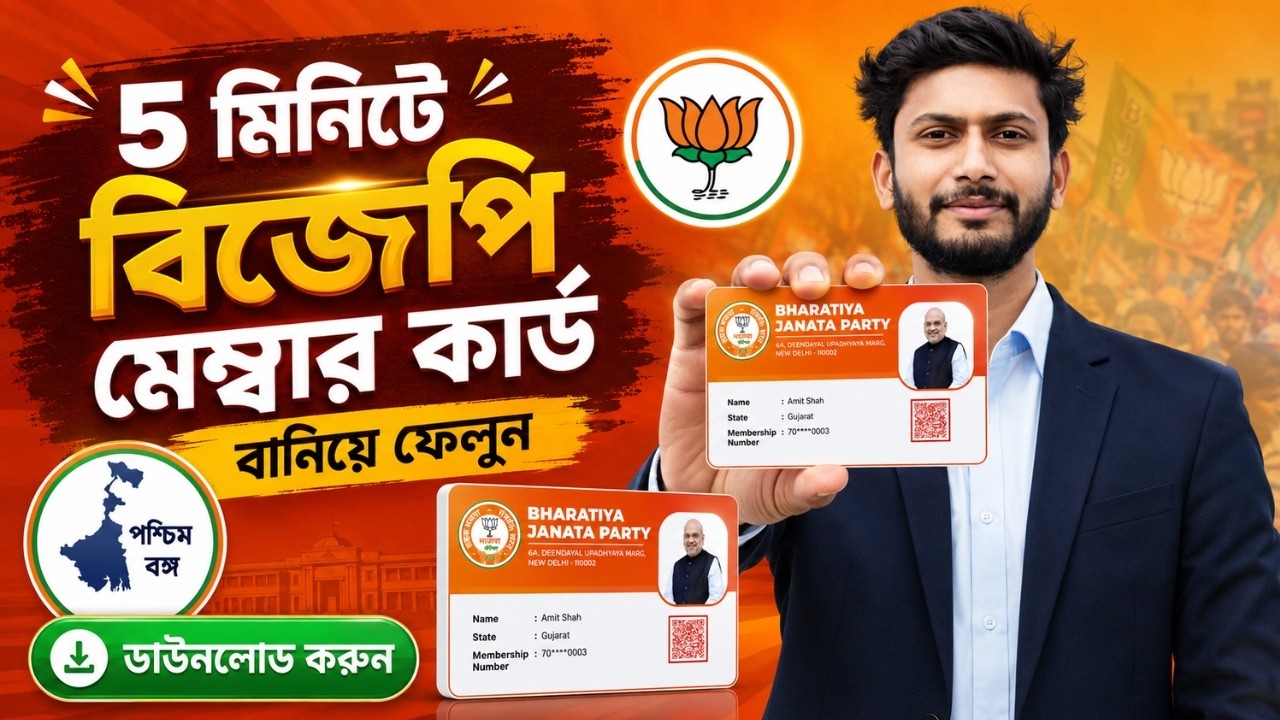 BJP Membership Card Online Apply 2026 | অনলাইনে বিজেপি মেম্বারশিপ কার্ড কিভাবে পাবেন?