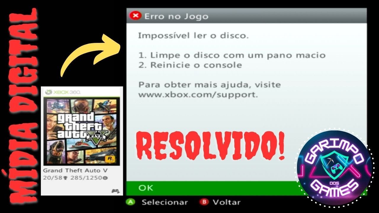Resolvido! XBOX 360 DANDO ERRO DE 