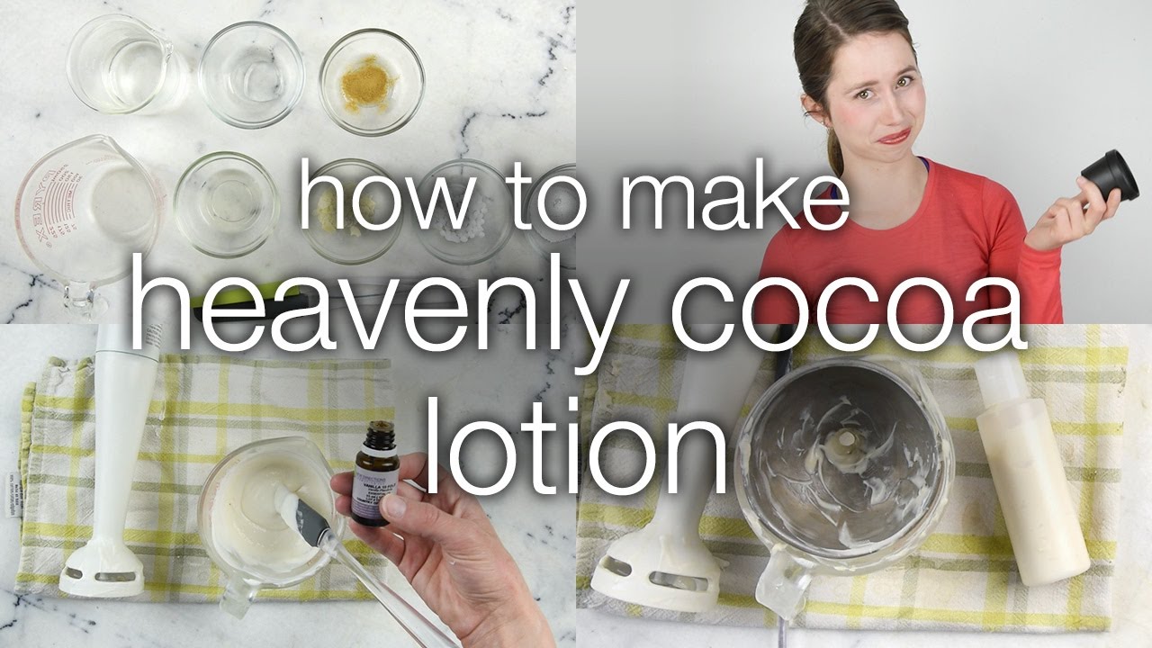 How to Make DIY Heavenly Cocoa Lotion