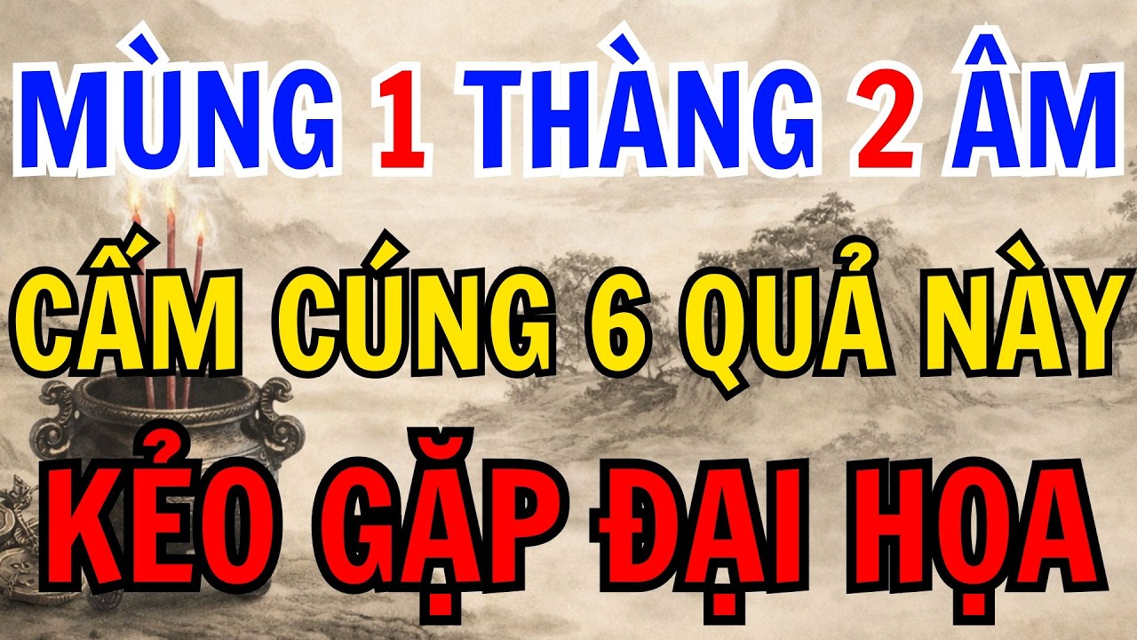 MÙNG 1 THÁNG 2 ÂM, CẤM CÚNG 6 LOẠI QUẢ NÀY CẢ NHÀ GẶP HỌA - lời phật pháp #loiphatday #phongthuy
