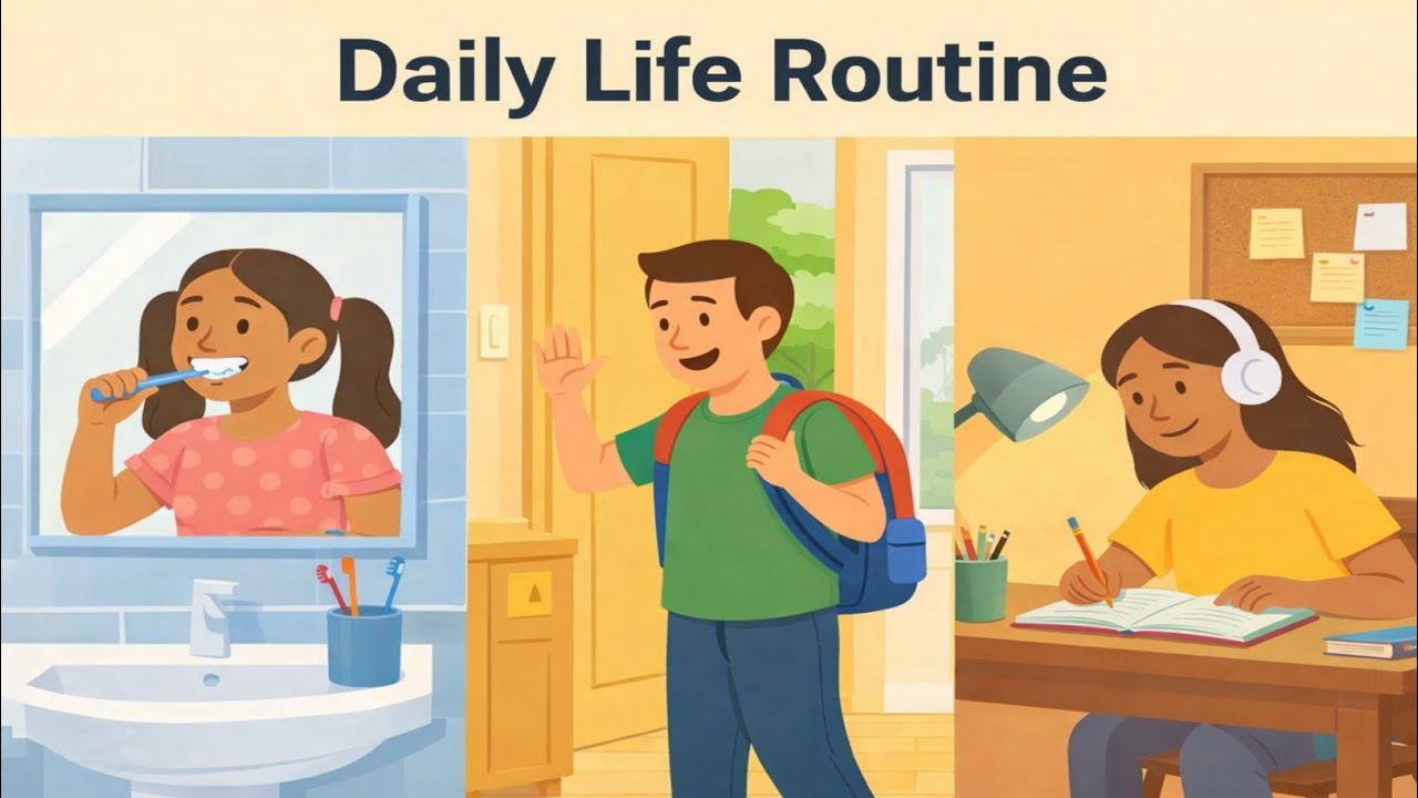 Daily Life Routine in English | Daily Routine Conversation
