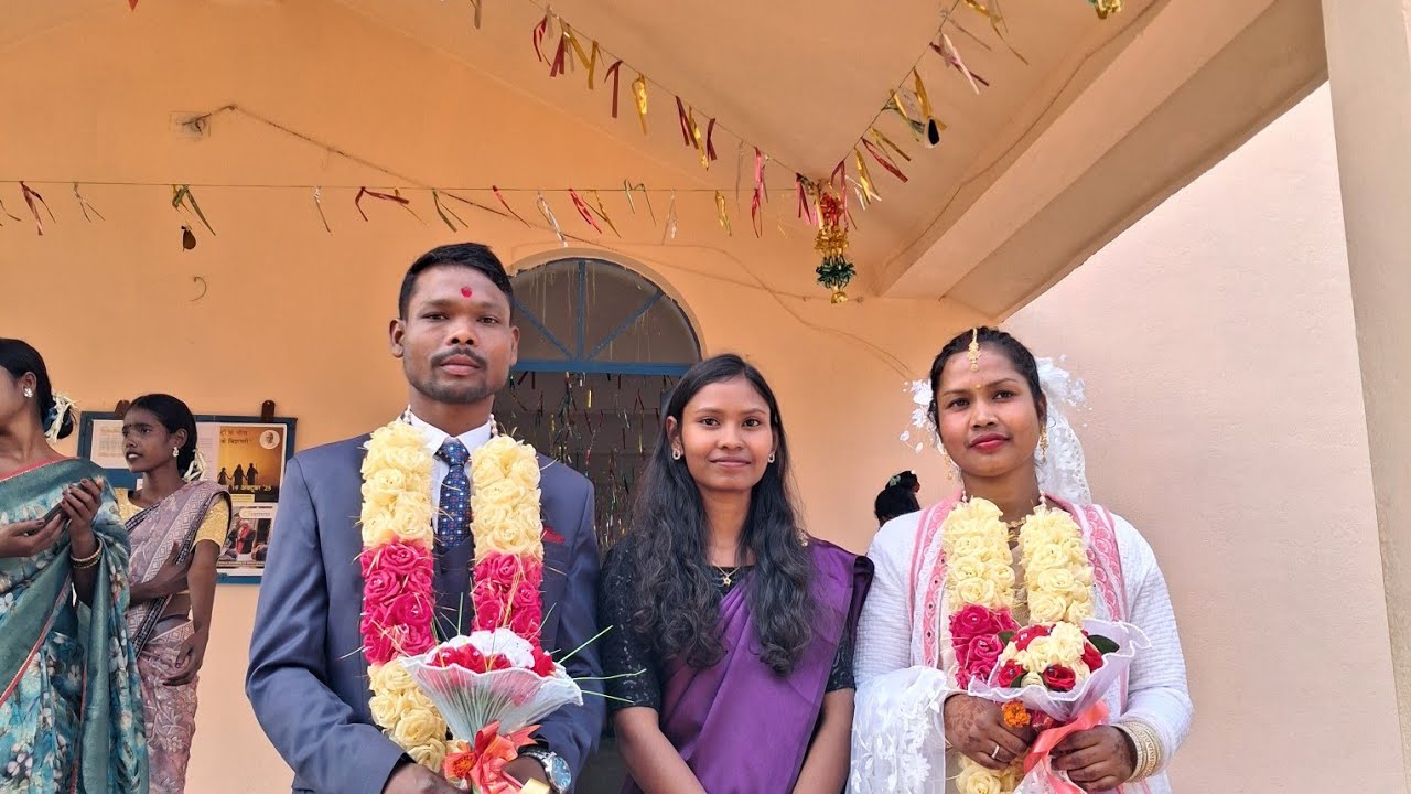Gloria ❤️Weds ❤️Sugad // Pidul Church में शादी //#rania #Church saadi 