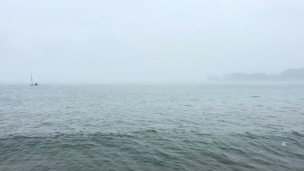 2026年2月8日　材木座　雪降る中でプレーニング