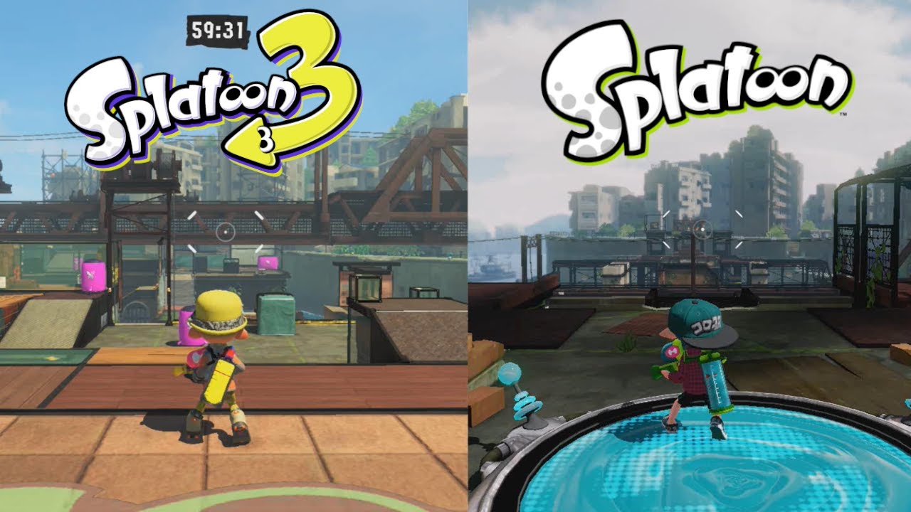 Splatoon 3 VS 1 Bluefin Depot Comparison