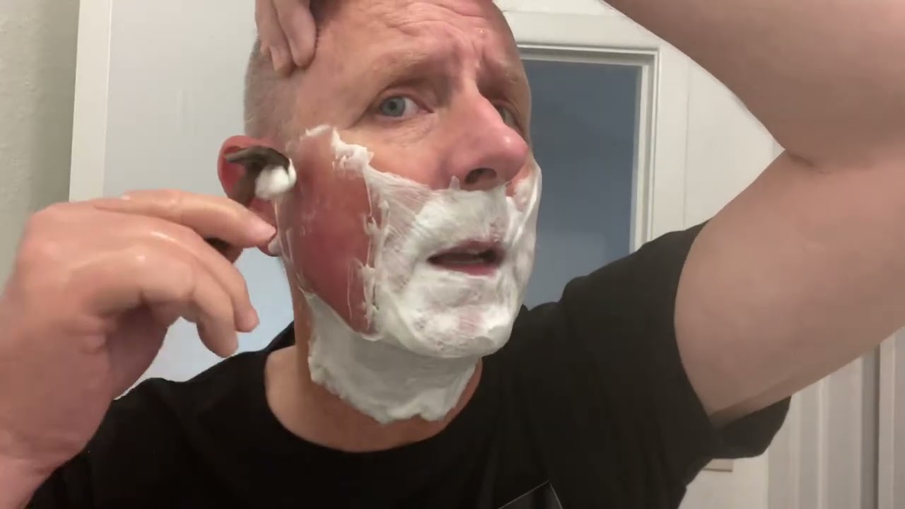 Ben Franklin and a good old contact razor shave 