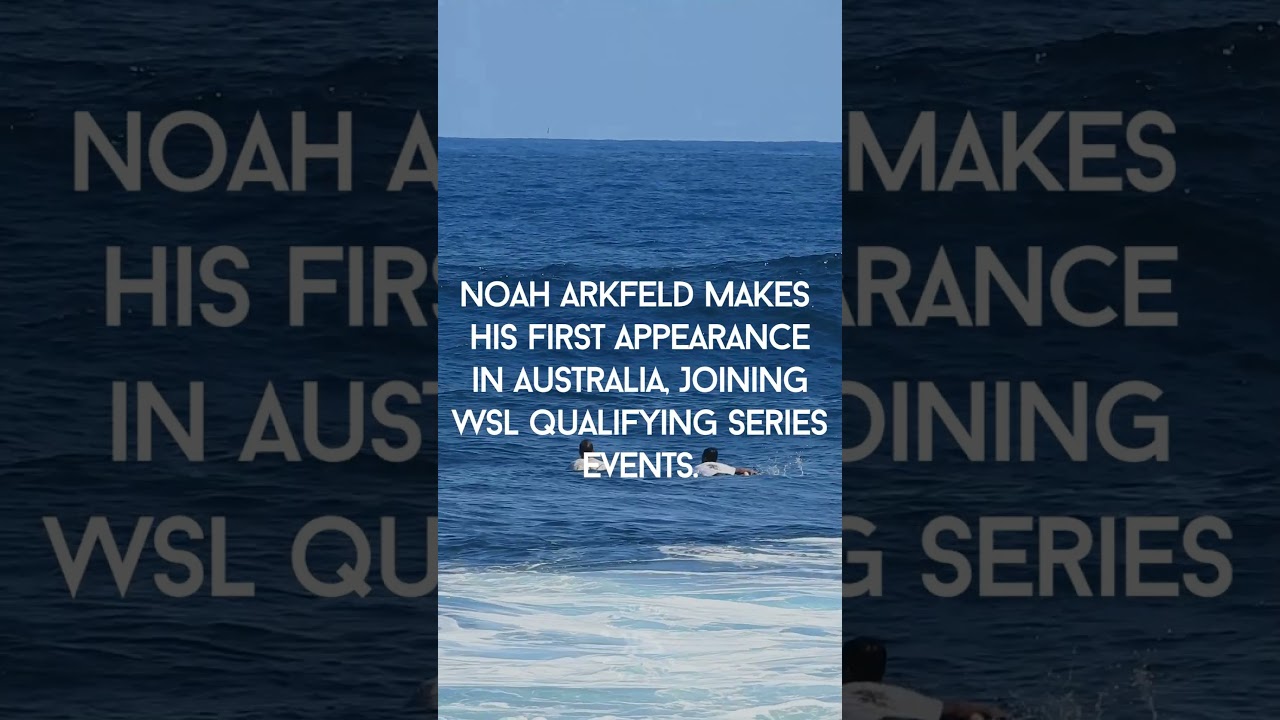 Noah Arkfeld is in Australia for the first time to compete in two WSL events. #surfing #philippines