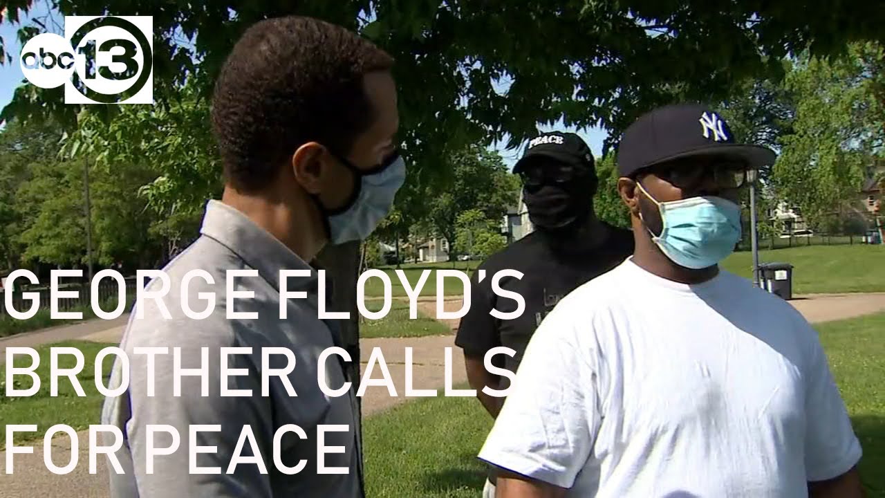 FULL INTERVIEW: George Floyd's brother calls for peace instead of violence