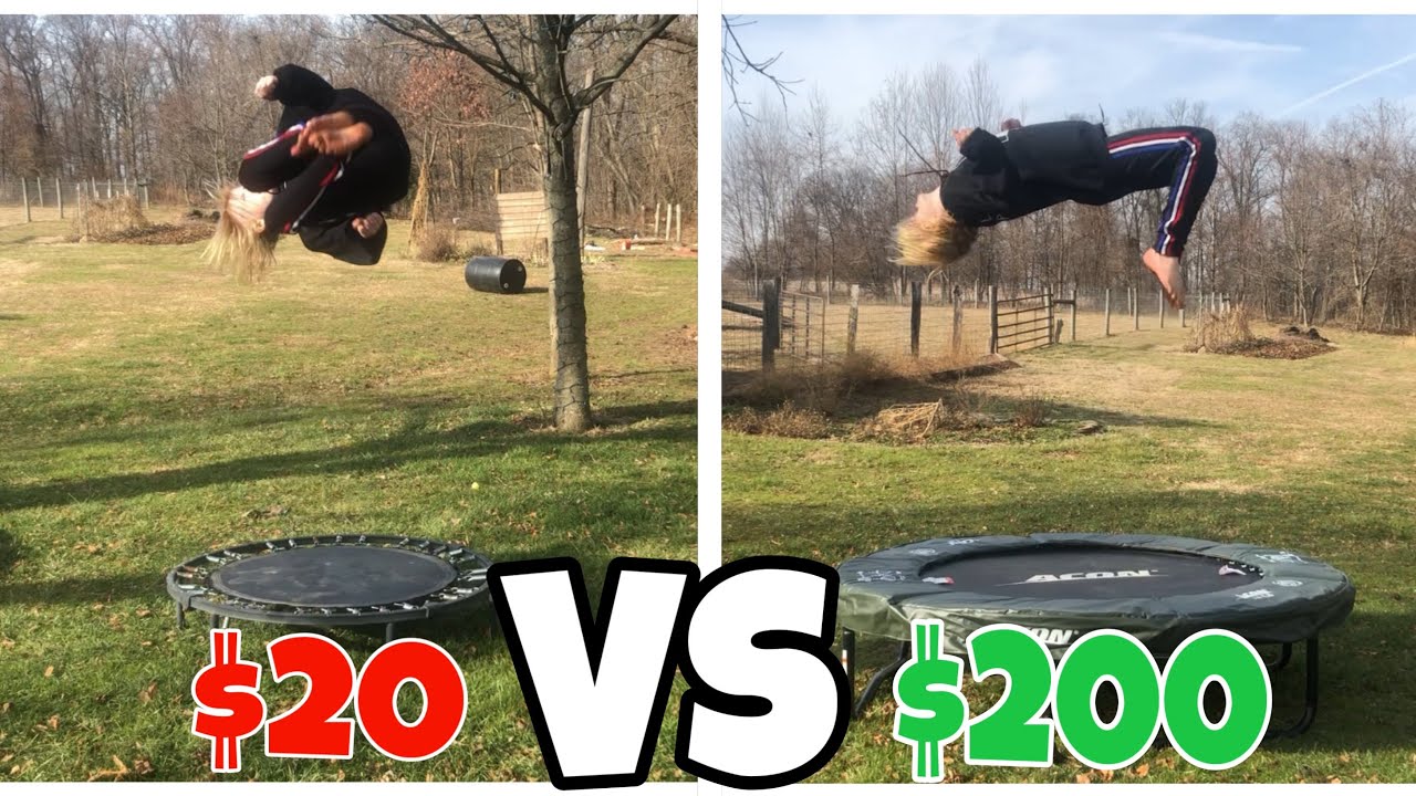 $20 MINI TRAMPOLINE VS $200 MINI TRAMPOLINE! (ACON MINI)
