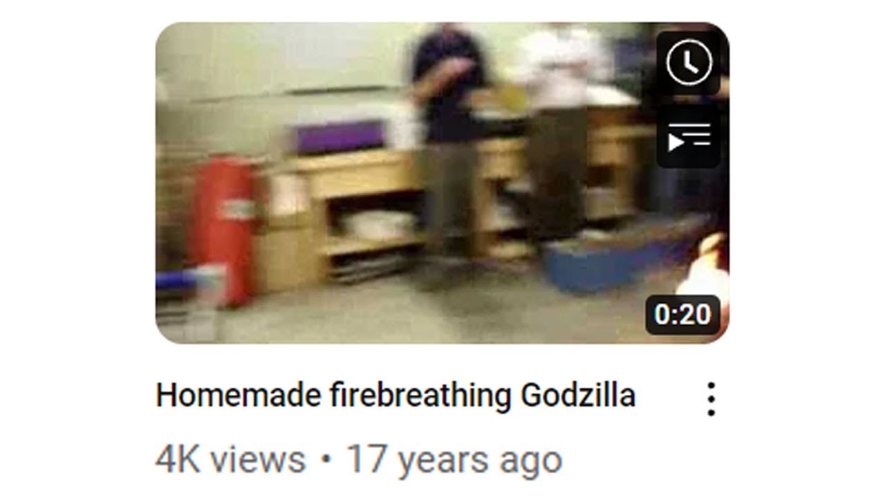 First Godzilla video on YouTube
