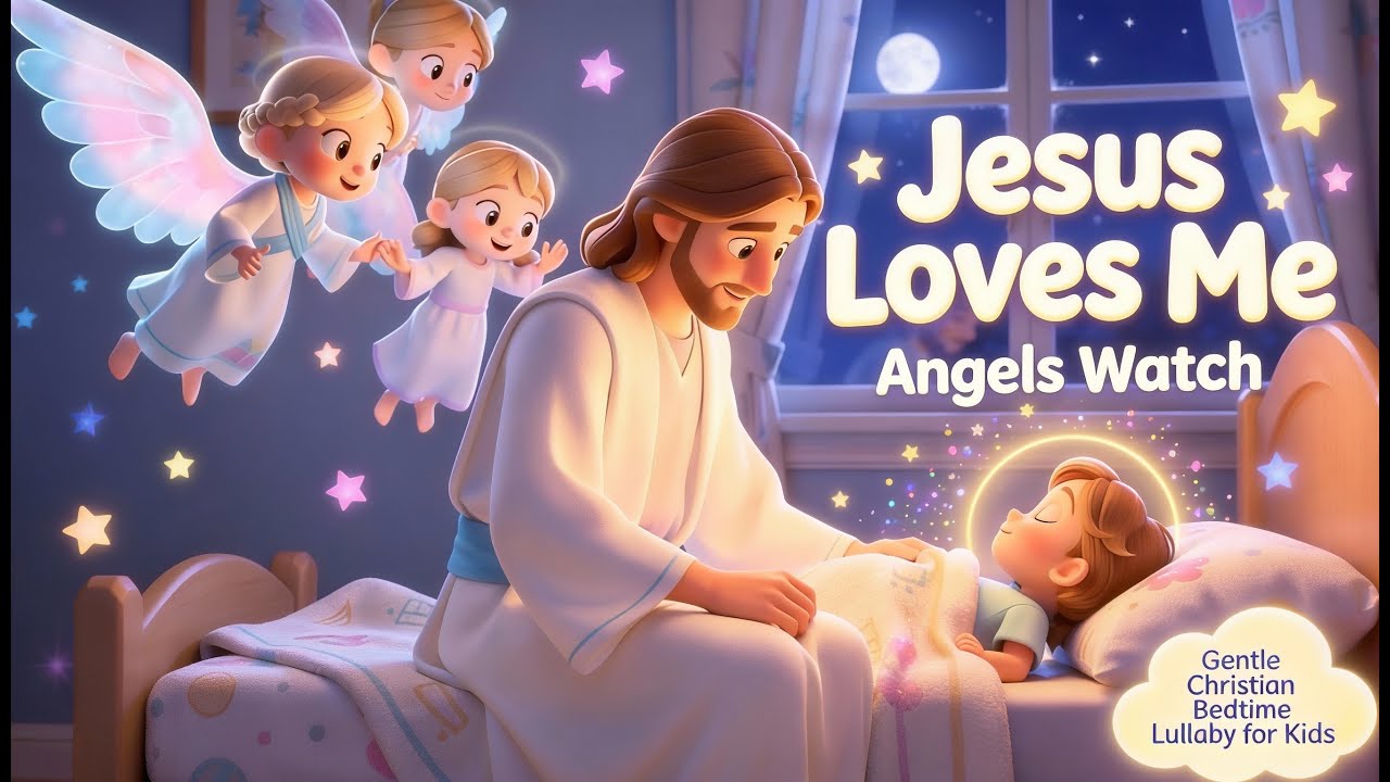 Jesus Loves Me Angels Watch | Gentle Christian Bedtime Lullaby for Babies and Preschoolers #lullaby