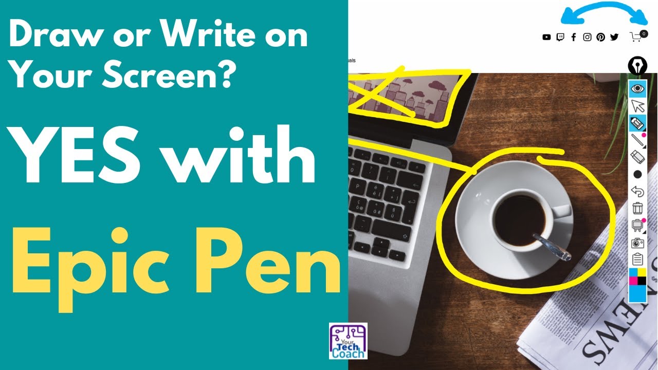 Как рисовать или писать на экране компьютера: Epic Pen