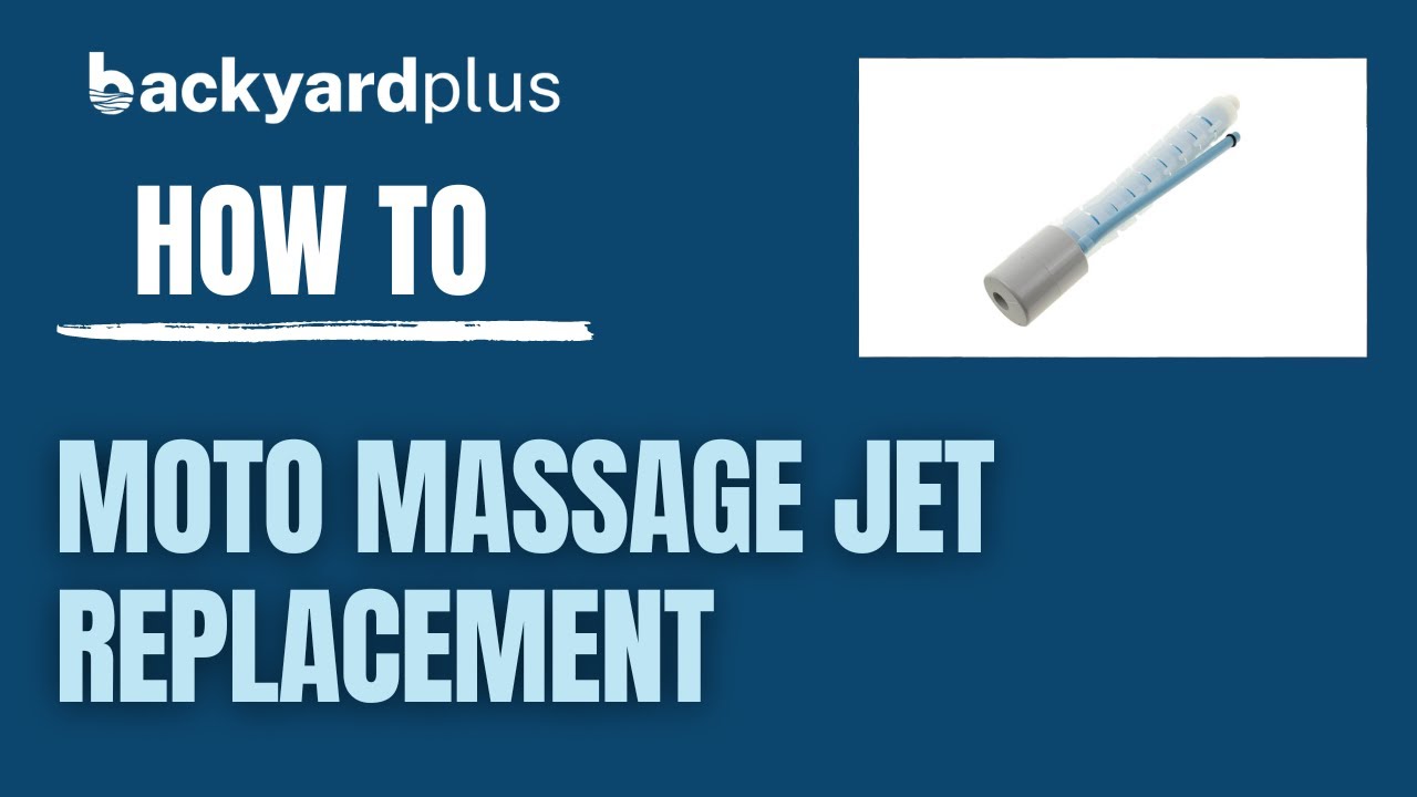 How To: Moto Massage Jet Replacement: 4 Steps