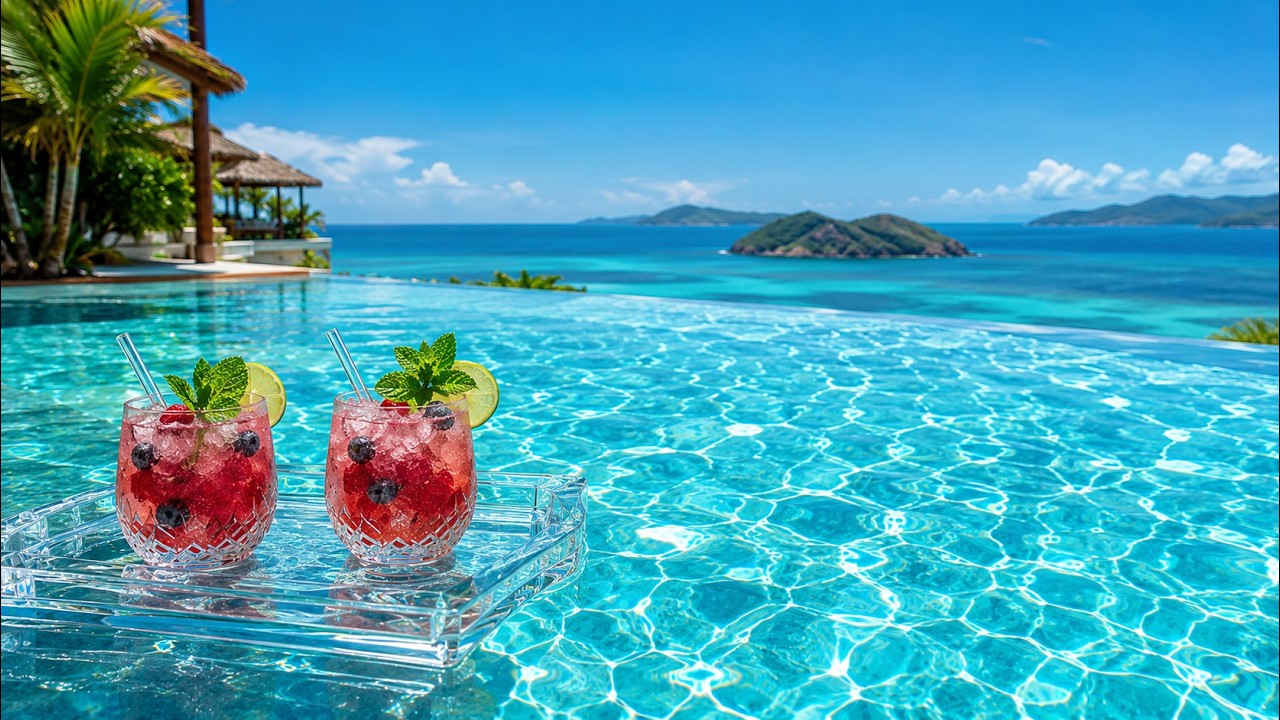 Luxury Lounge Music 🩵 Infinity Pool Escape | Muzyka do Kawiarni, Pracy, Nauki i Relaksu