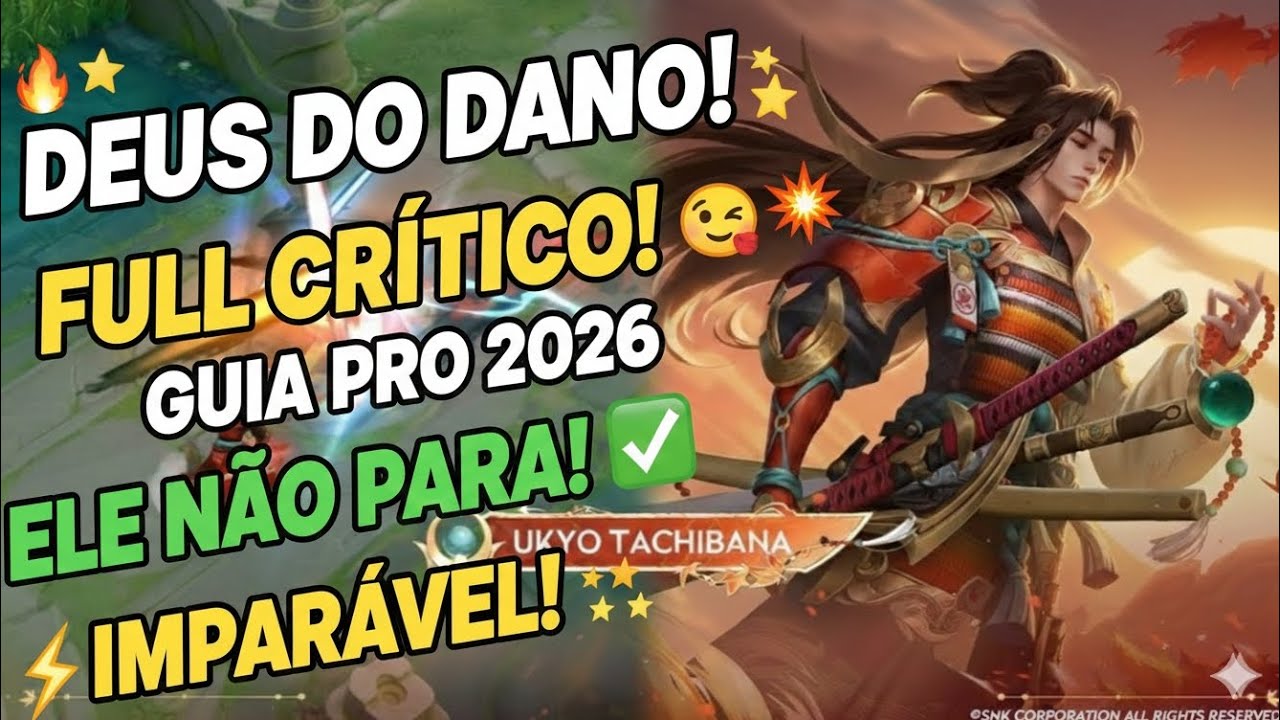 DOMINANDO O CAMPO DE BATALHA! ⚔️ GUIA E GAMEPLAY DE UKYO TACHIBANA (HONOR OF KINGS)