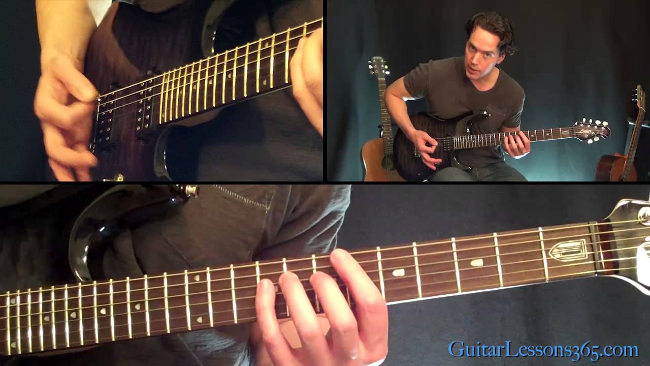 Fade To Black Guitar Lesson Pt.2 - Metallica - Distorted Rhythm Parts