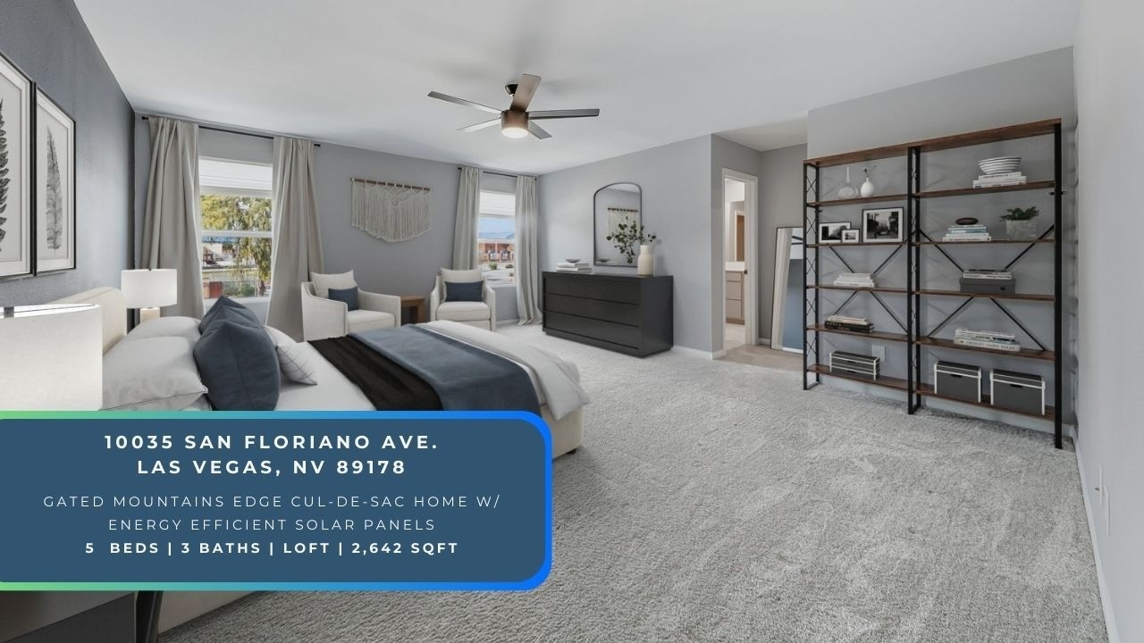 Stylish Cul-De-Sac Home in Gated Mountains Edge Community | 10035 San Floriano