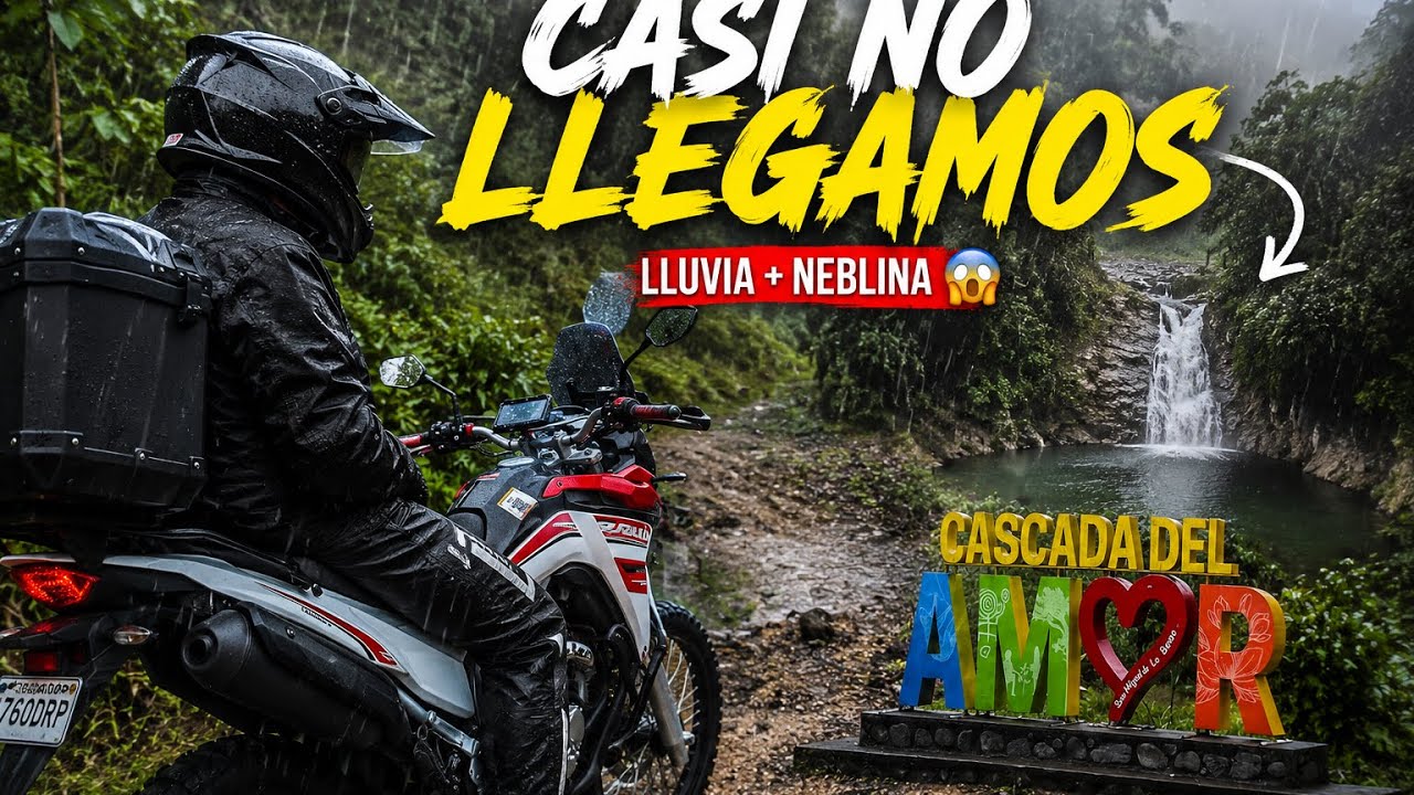 Casi no llegamos 😱 | Cascada del Amor en lluvia y neblina