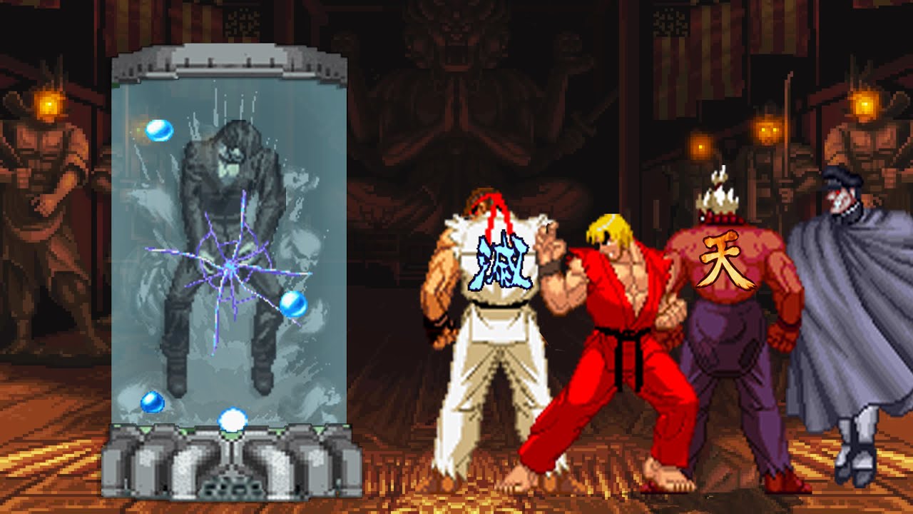 [KOF Mugen] Bio Element Vs Super Street Fighter Team