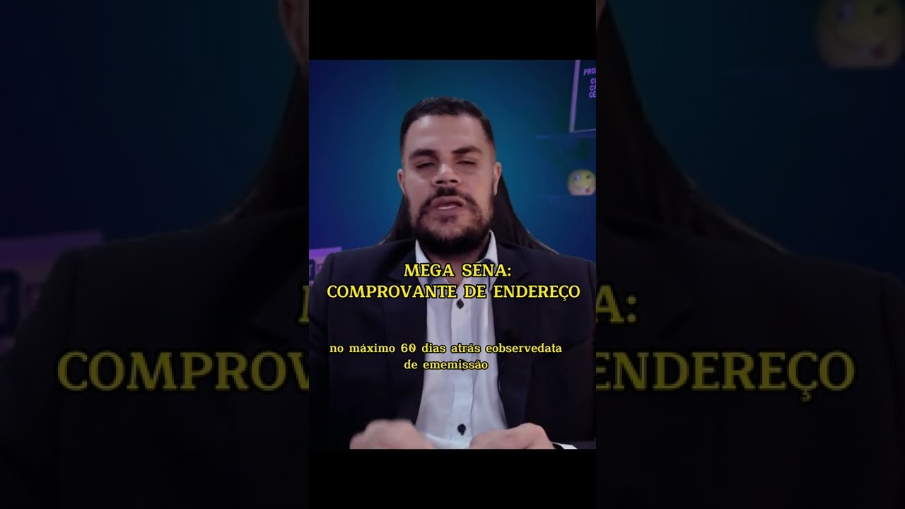 COMPROVANTE DE RESID&Ecirc;NCIA: MEGA SENA. QUAIS CUIDADOS?#ACUMULADO #PREMIO #MEGASENA #300milhoes