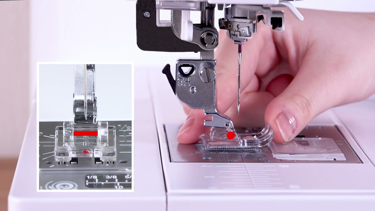 Replacing the presser foot