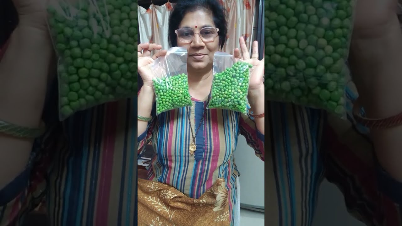 12 महिने मटार कसा टिकवायचा फ्रोजन मटार कसा बनवायचा 