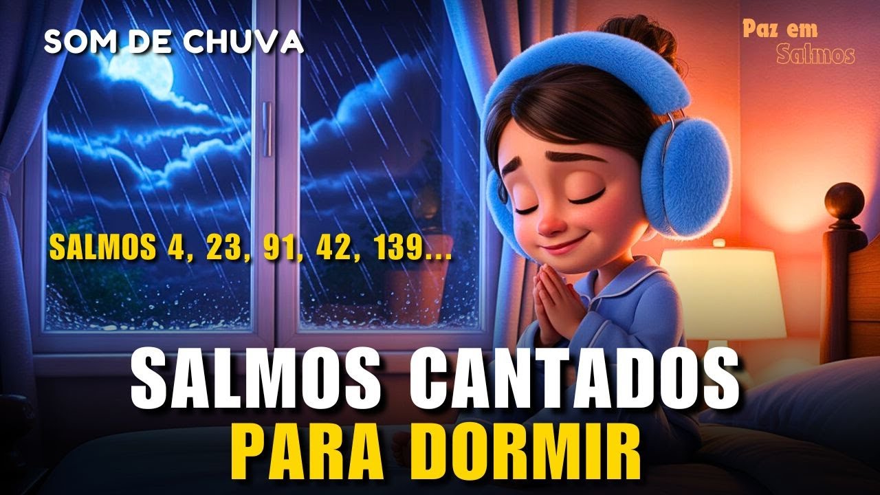 Salmos Cantados para Dormir - Deixe Deus te Acolher Esta Noite – Salmos para Sono Profundo 💤