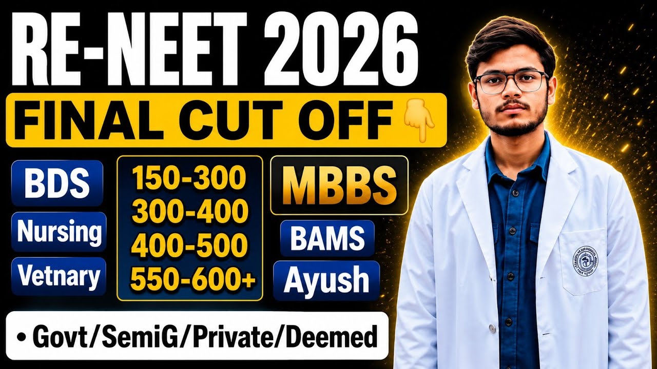 RENEET 2026 Expected Cutoff | Course Options for Low Scores in RENEET 🔥| MBBS BDS BAMS BUMS BHMS ...