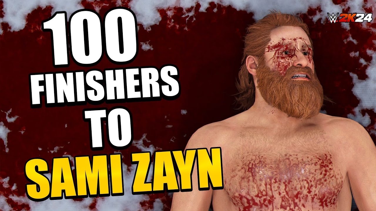 WWE 2K24: 100 финишеров для Сами Зейна