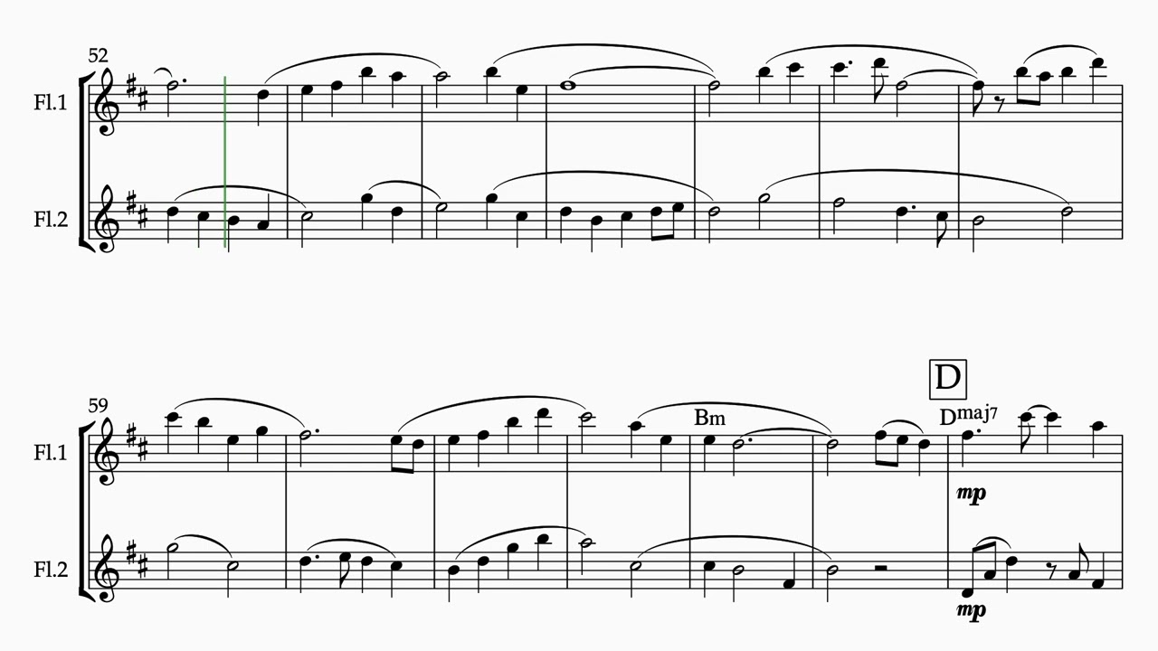 Two Winds, One Silence Flute Duet   Composer Qu Sichen, Johnson Lee. Arranger: Johnson Lee