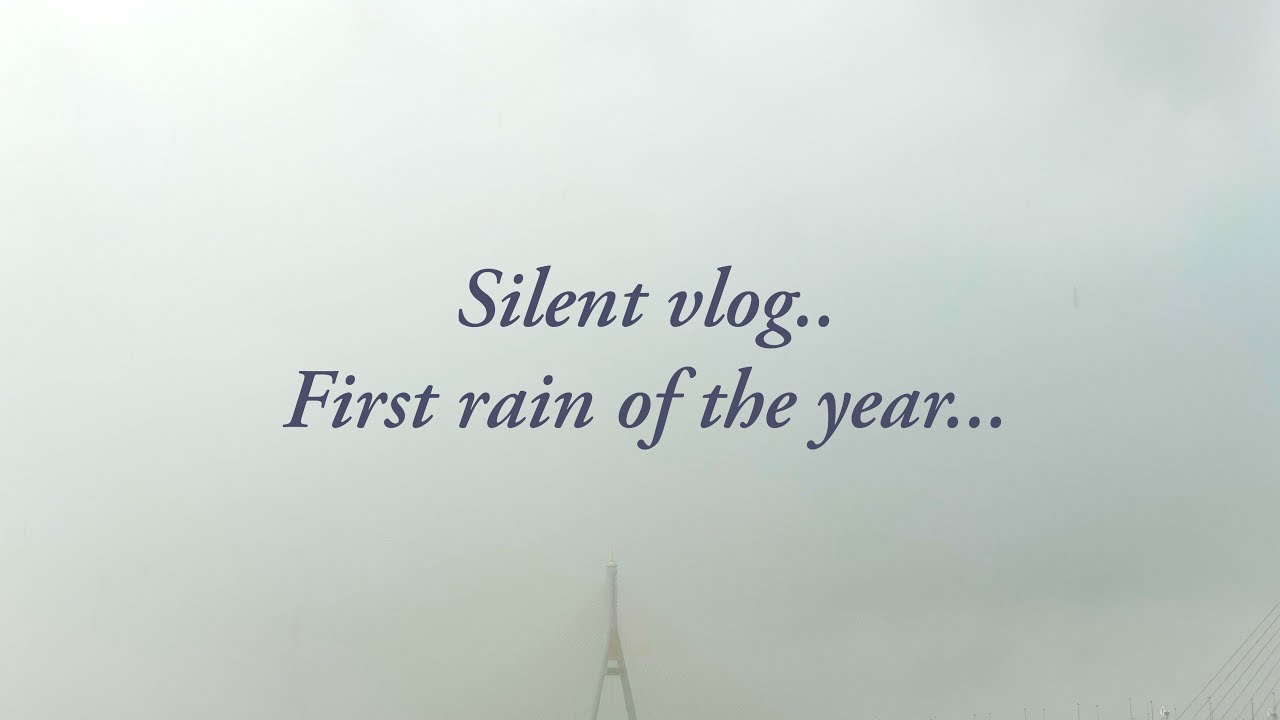 Silent Vlog-First rain of the year.