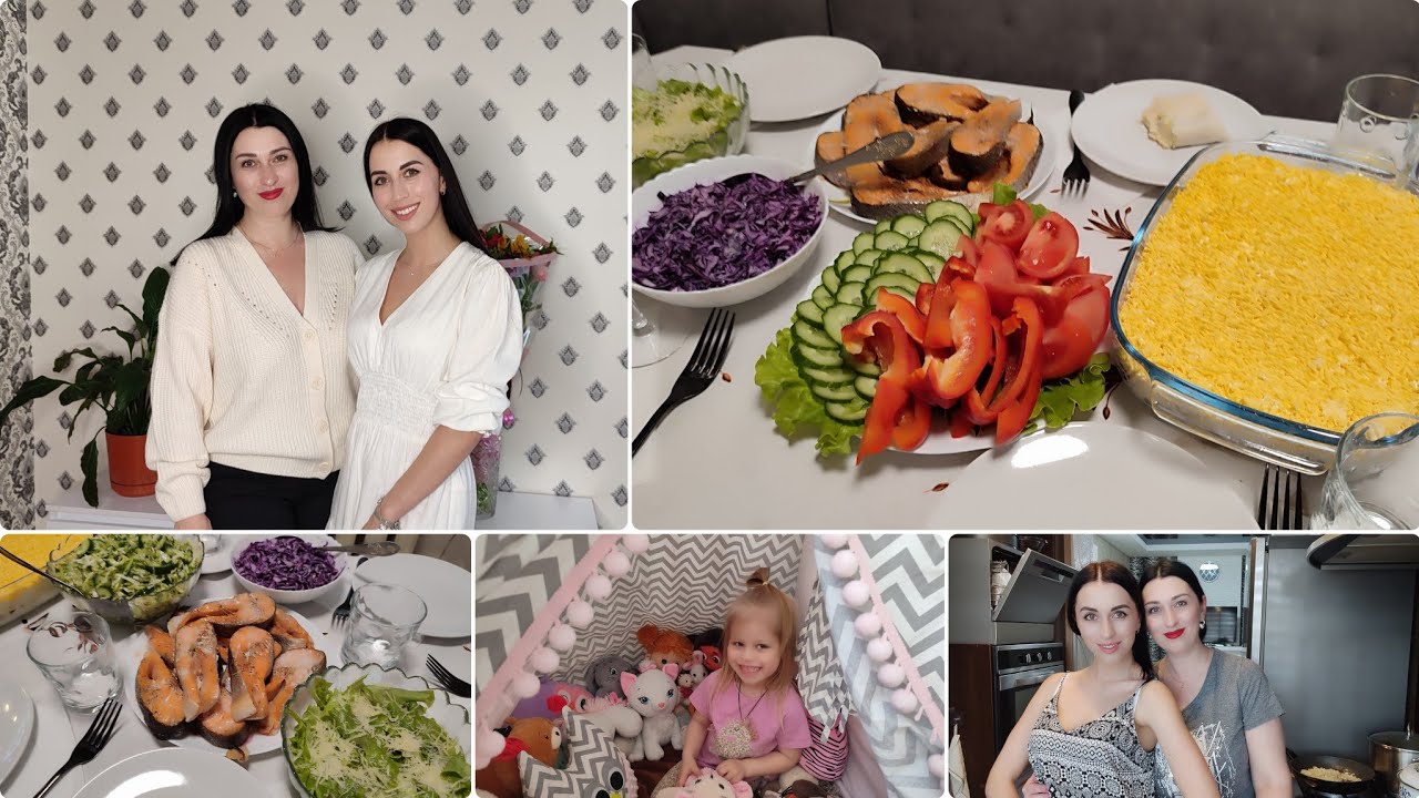 ДЕНЬ РОЖДЕНИЯ у АНИ🌹🌹🌹 ПРАЗДНИЧНЫЙ СТОЛ