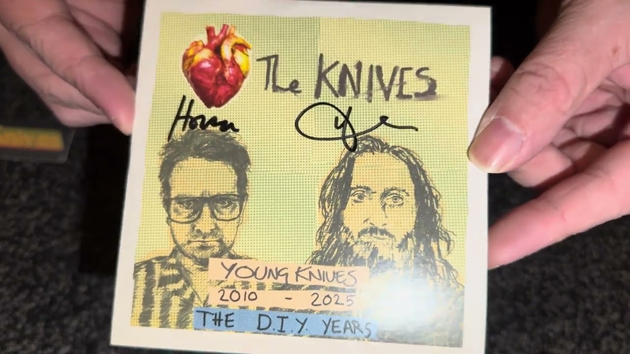 Nostalgiaudio 4K Unboxing The Young Knives The DIY Years Limited Edition CD Signed By The Artist UK