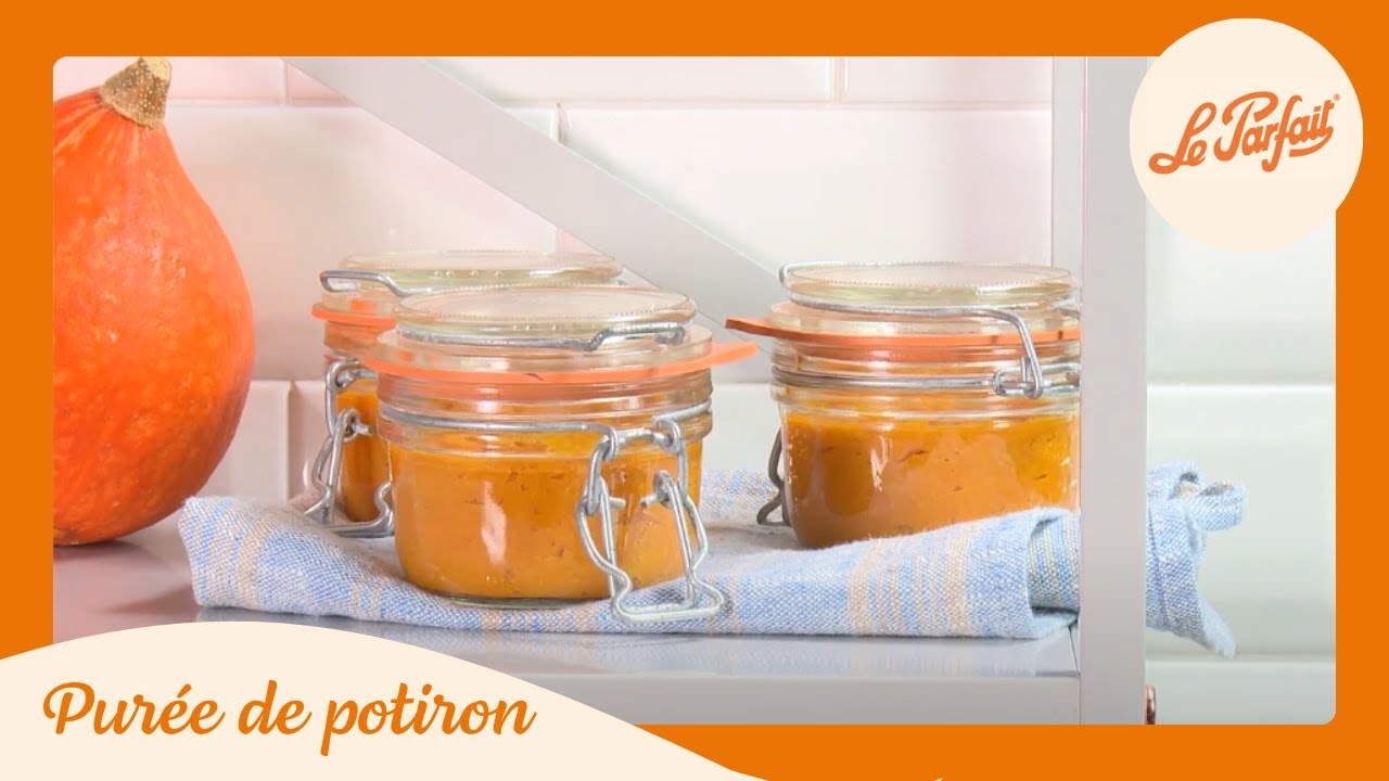Recette de pur&eacute;e de potiron en bocaux Le Parfait