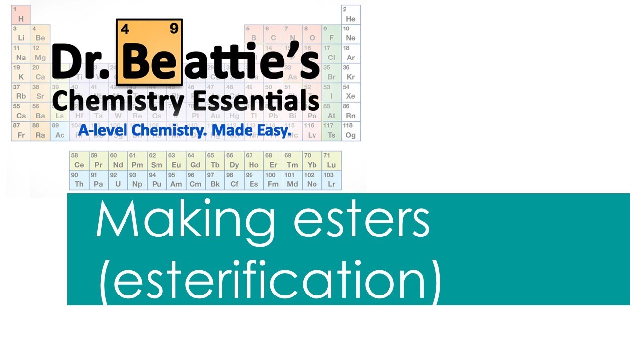 Making esters | A-level Chemistry | Year 2
