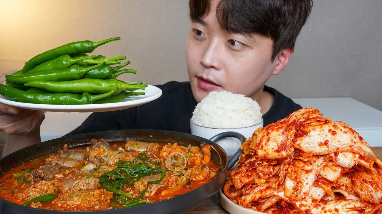 아내표 집밥🍚 순대전골 지옥땡초 겉절이 요리 먹방 KOREAN HOME MADE FOOD ASMR MUKBANG REAL SOUND EATING SHOW