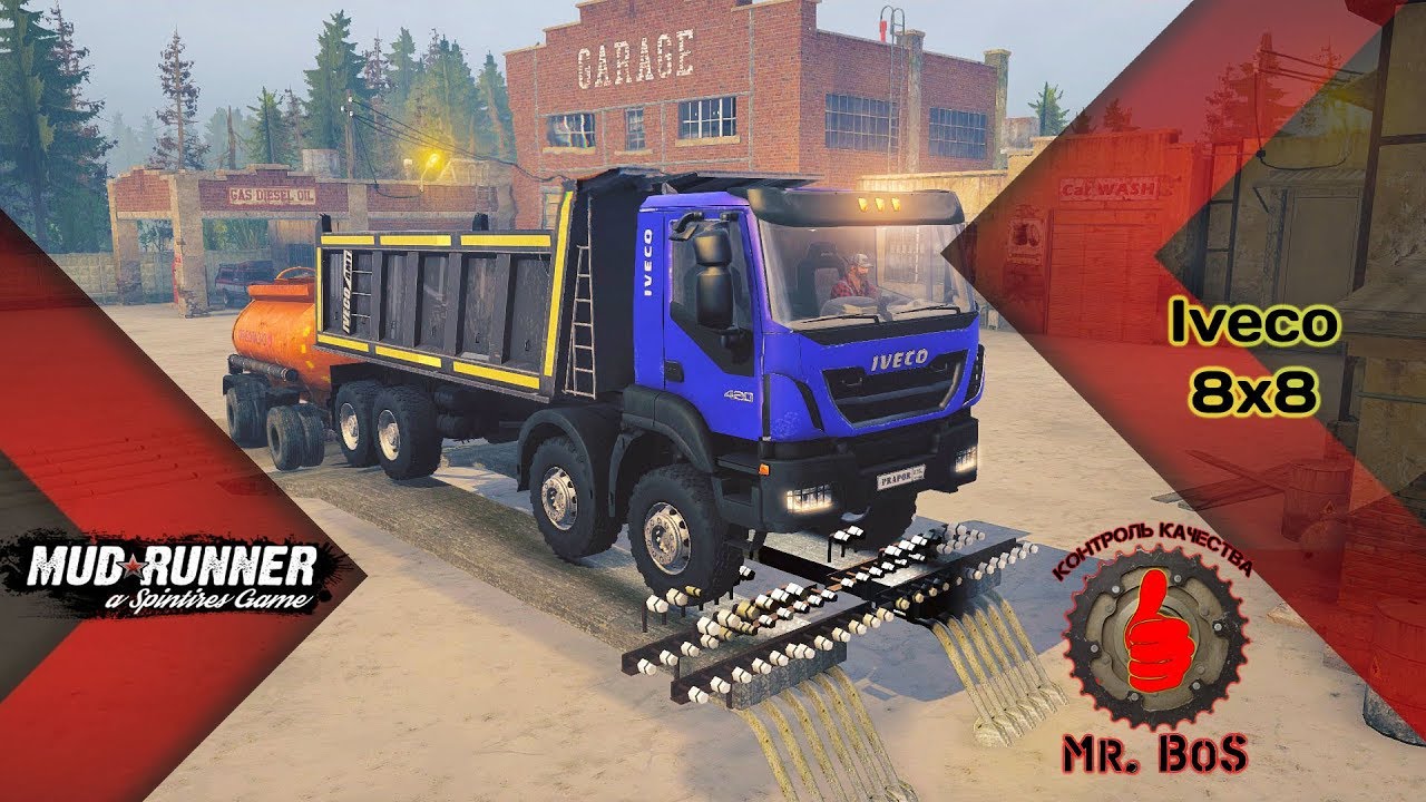 Iveco 8х8/Честный Обзор мода/Spintires: MudRunner/
