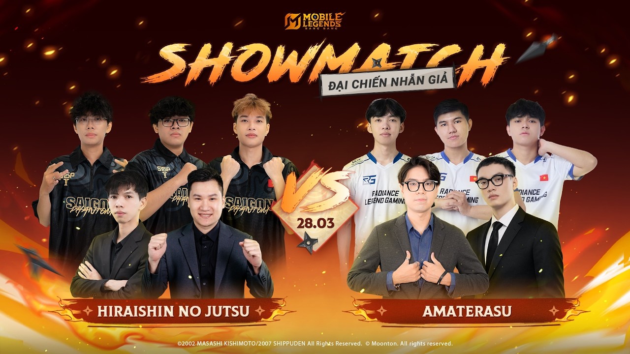 [SHOWMATCH] ĐẠI CHIẾN NHẪN GIẢ | RIKAKI vs. TỐP MỠ | NARUTO x MLBB