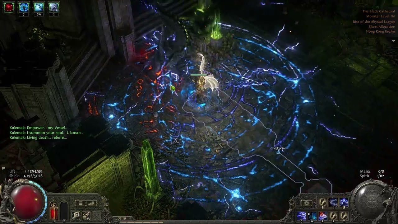 [POE 2 EA v0.3] Blood Mage, Spark CoC-Arc-Snap vs Xesht T3 & Vessel of Kulemak