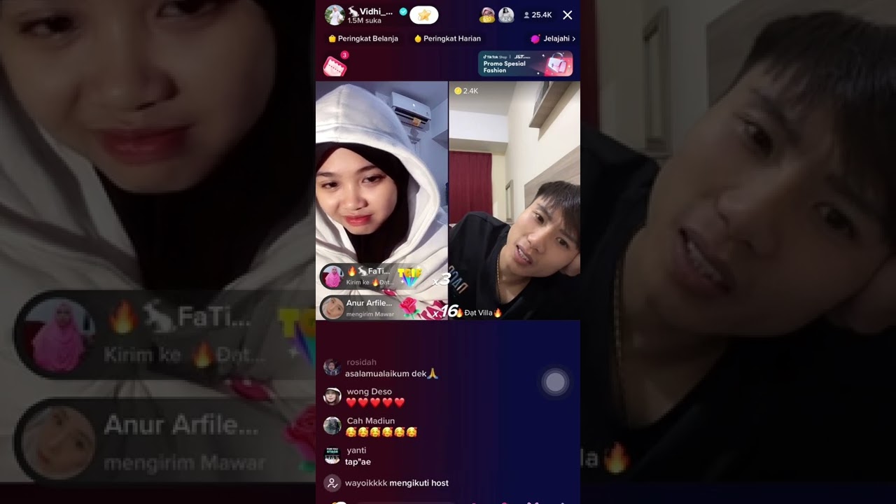 02/12/22 Vidhia & Dat Villa live tiktok #vidat #vidhia_r #datvilla