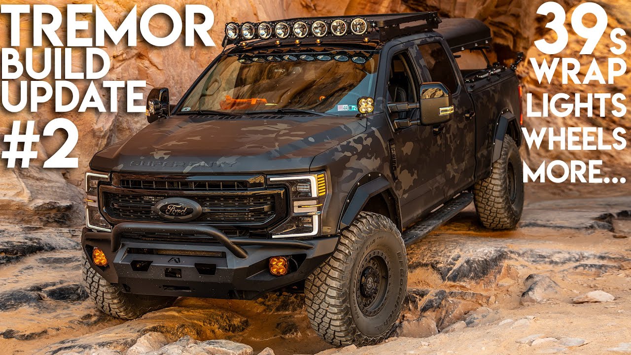 Ford F250 TREMOR Build Update #2 - FULL SIZE Overland Adventure Rig Super Duty - 39s, Lights, etc