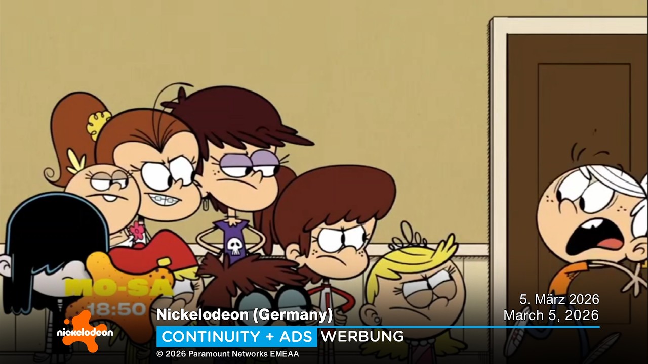 Nickelodeon (Germany) continuity + ads | March 5, 2026 • Werbung | 5. März 2026