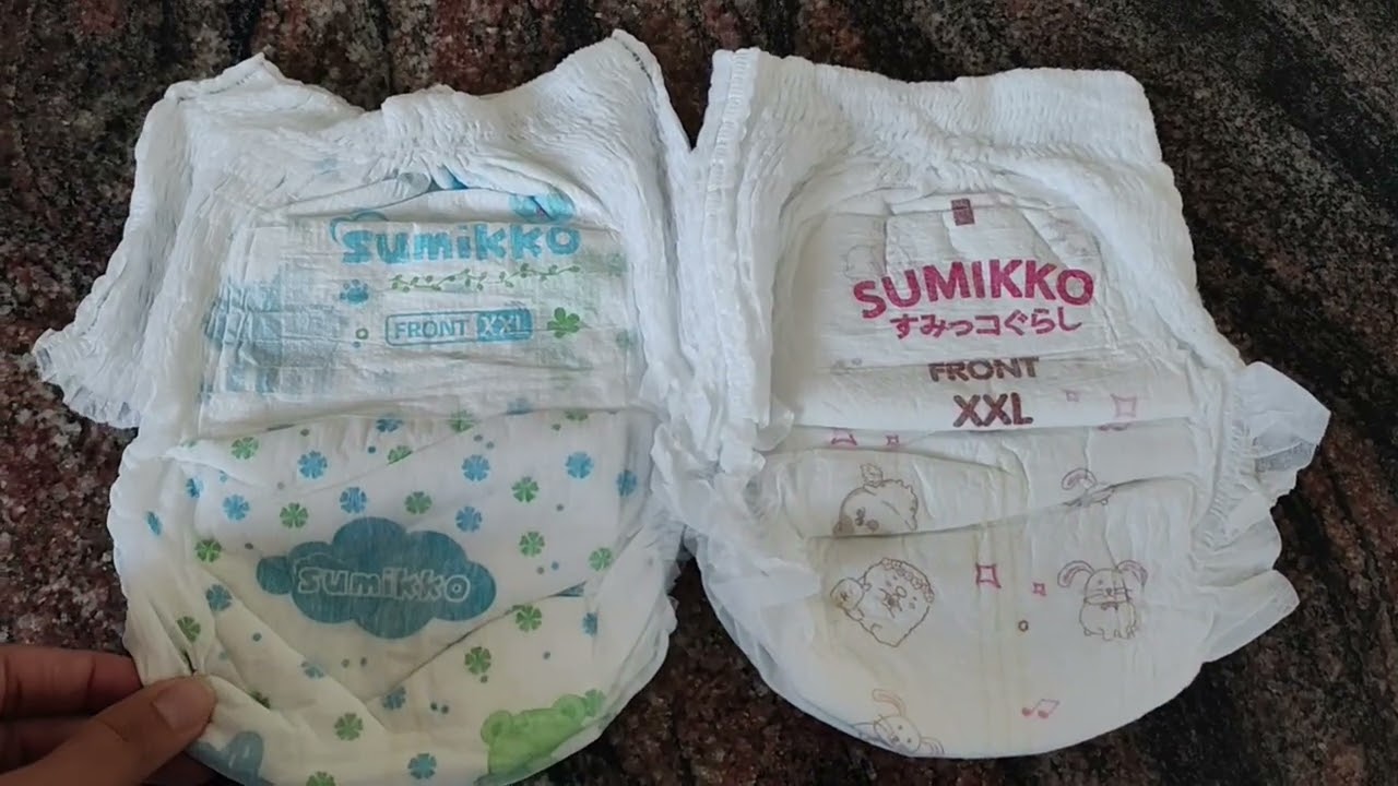 Resenha Sumikko (fralda da shopee), comparando dois modelos dela