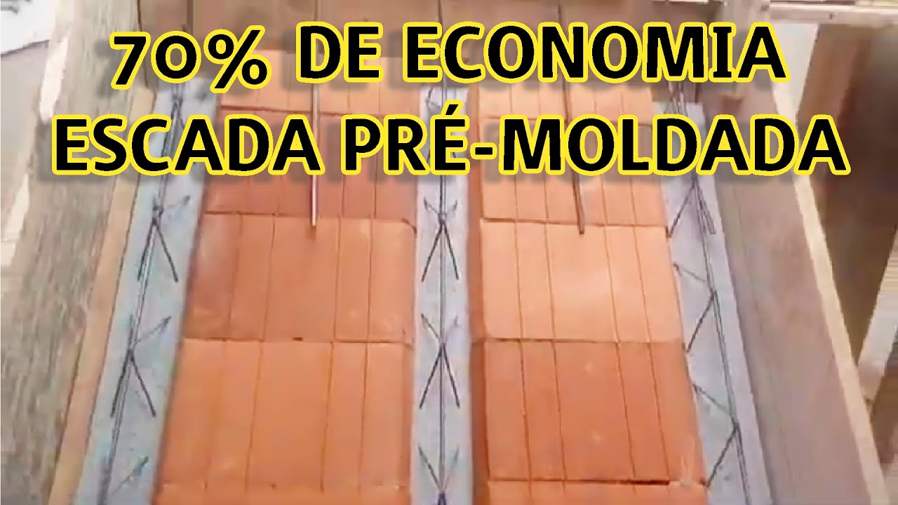 ESCADA COM LAJE PRÉ-MOLDADA! como fazer escada de concreto