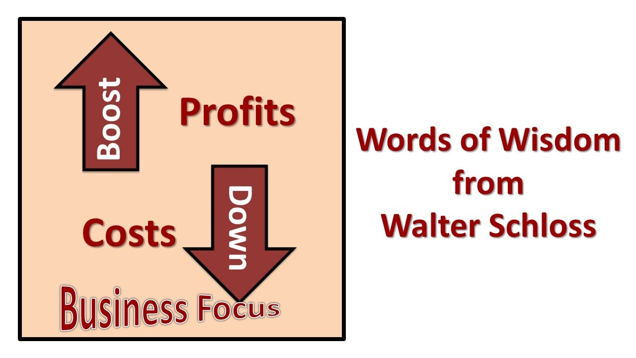 Words of wisdom from Walter Schloss