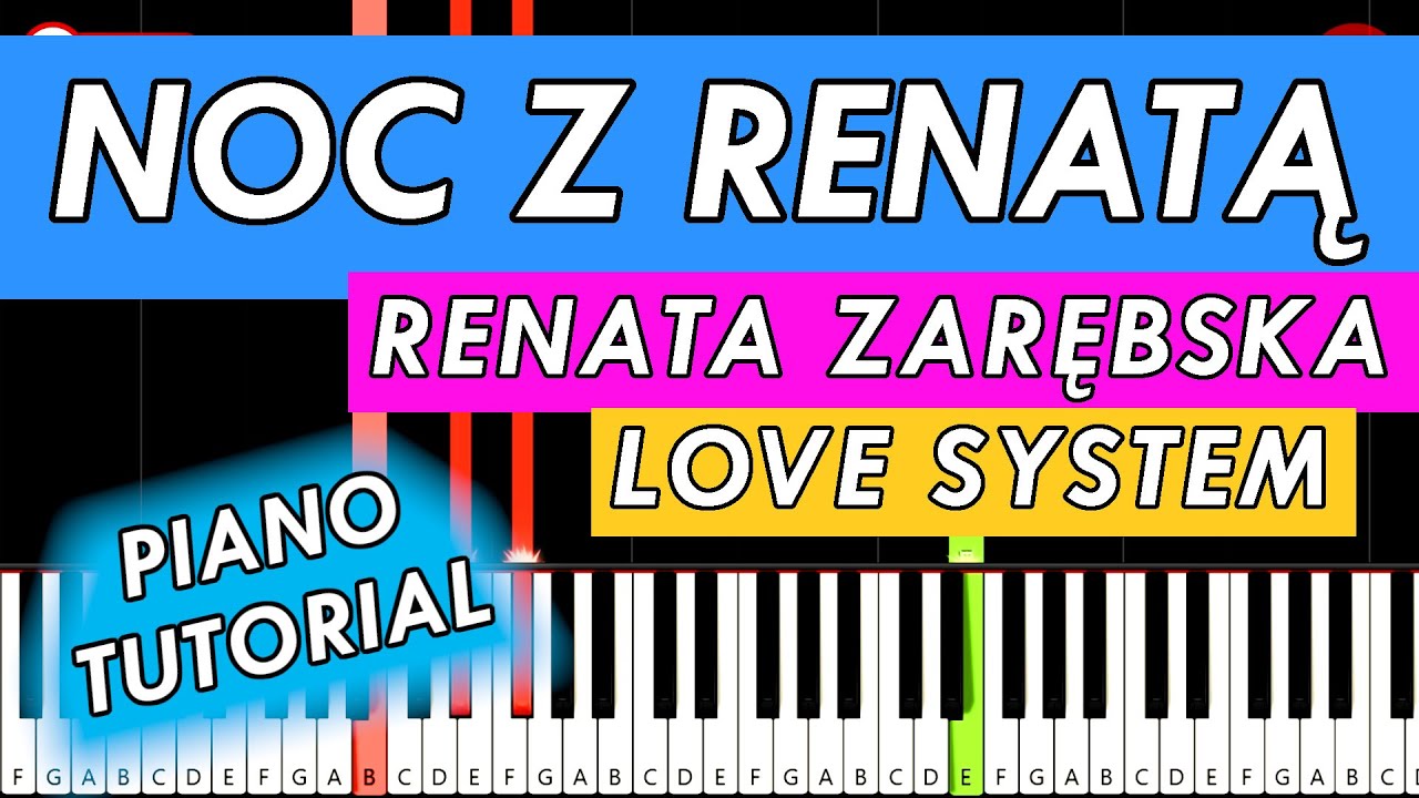 NOC Z RENATĄ (Renata Zarębska / Love System) 🎹 Piano Tutorial