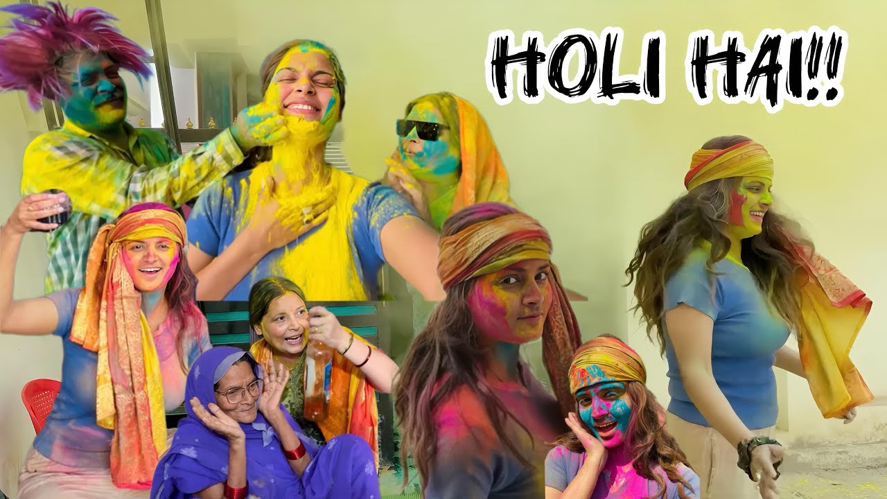 Holi Celebration with family 2026 🫟 | UP ki Holi | Tanishq Singh | Varanasi 