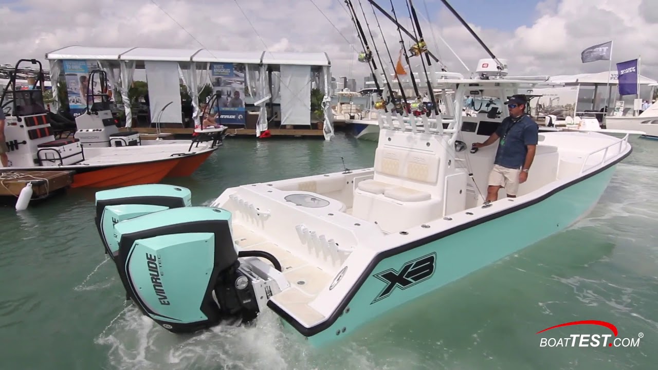 Shallow Sport 32 X3 (2018-) Test Video - By BoatTEST.com