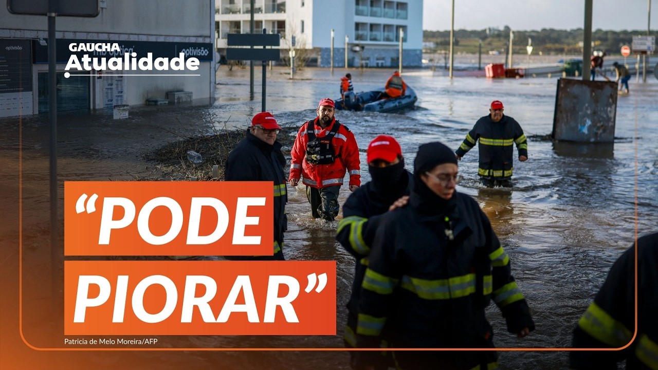 Tempestades provocam ENCHENTES e estragos em PORTUGAL e ESPANHA | Gaúcha Atualidade