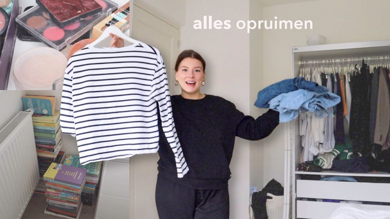 heel veel opruimen!! *kleding, make-up, boeken, haarverzorging*