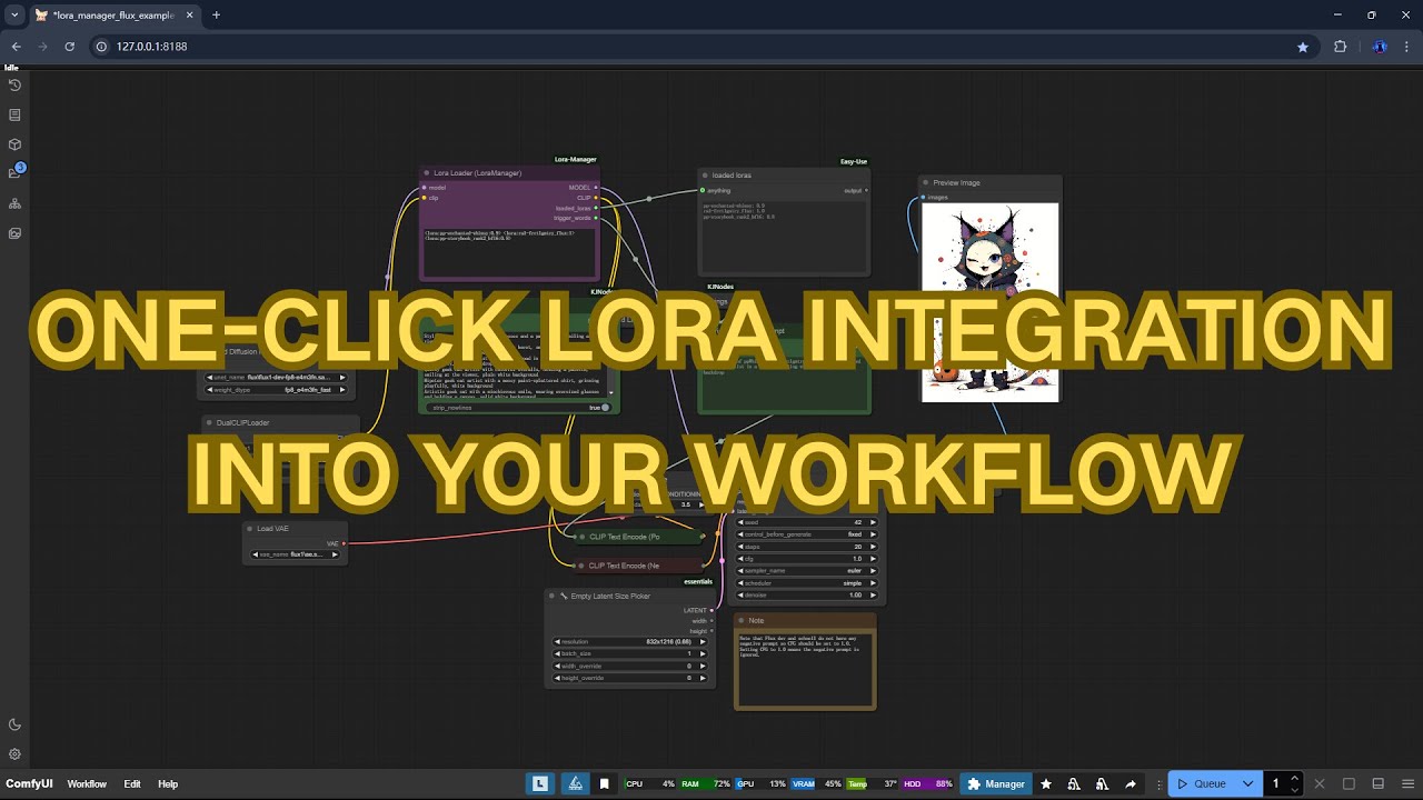 ComfyUI LoRA Manager: интеграция LoRA в ваши рабочие процессы одним щелчком мыши.
